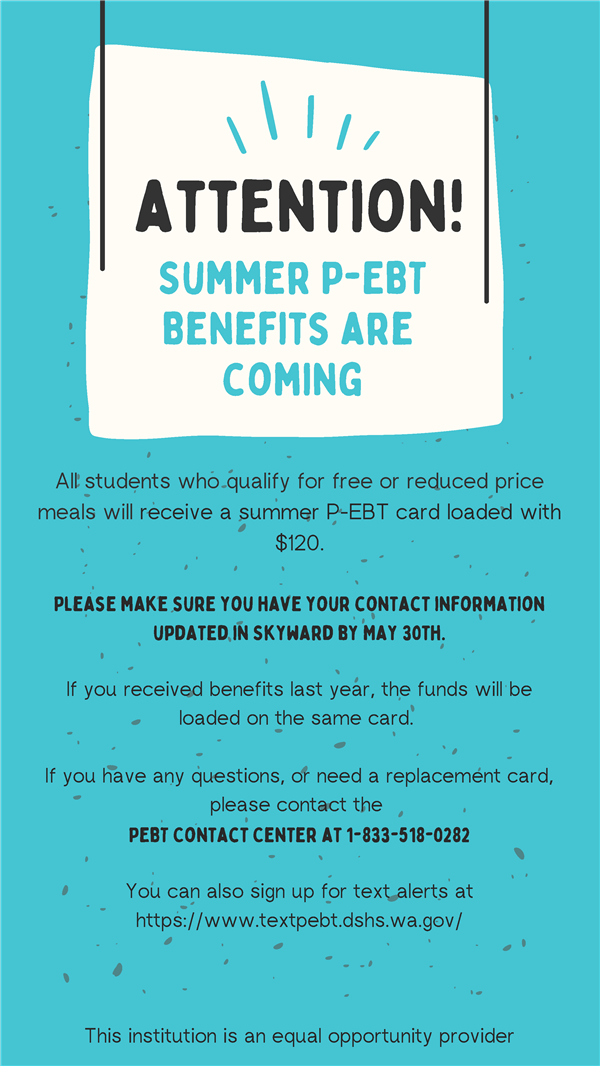 Summer P-EBT Summer P-EBT